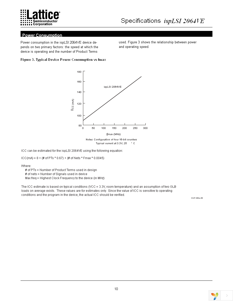 ISPLSI 2064VE-100LTN44 Page 10